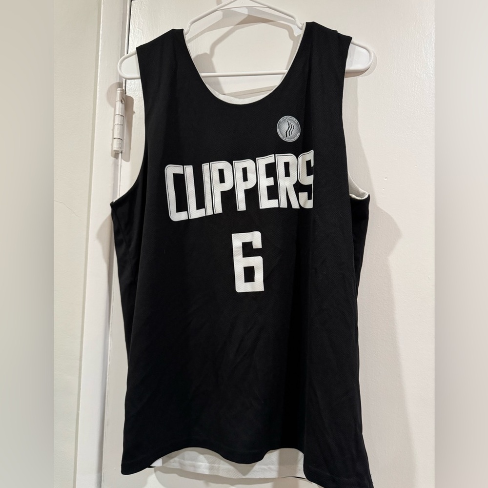 Black Clippers Basketball Jersey Reversible #6